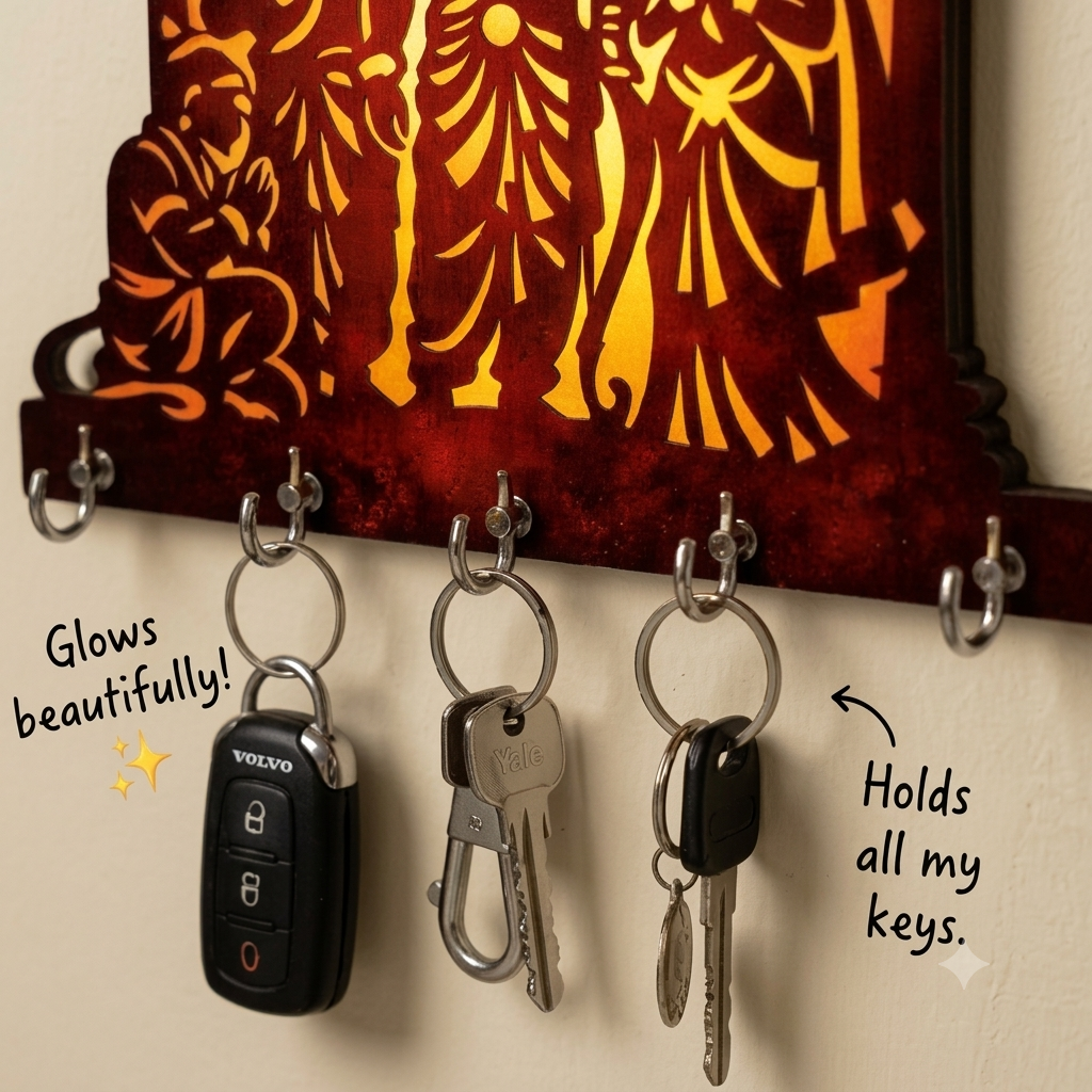 Shree Ram Darbar Wall Key Holder