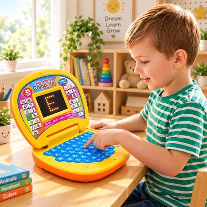Pre-School Interactive Learning Laptop for Alphabets, 123s & Musical Fun