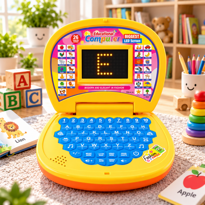Pre-School Interactive Learning Laptop for Alphabets, 123s & Musical Fun