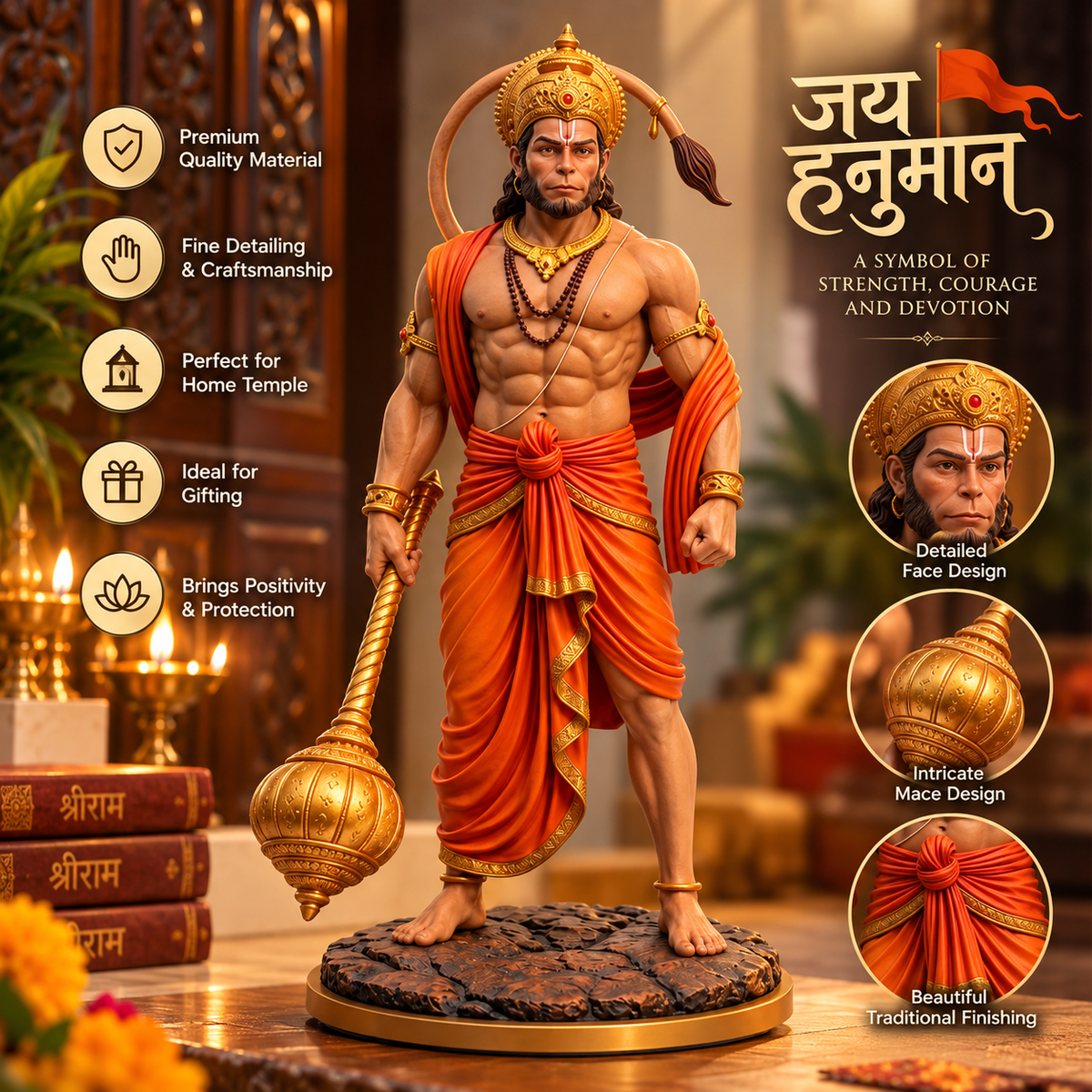 Bring the Divine Strength of Hanuman Ji Home