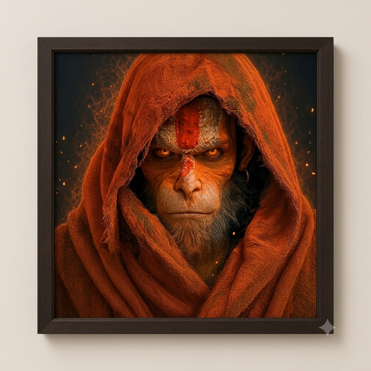 Divine Hanuman Ji Spiritual Wall Art – Artwork